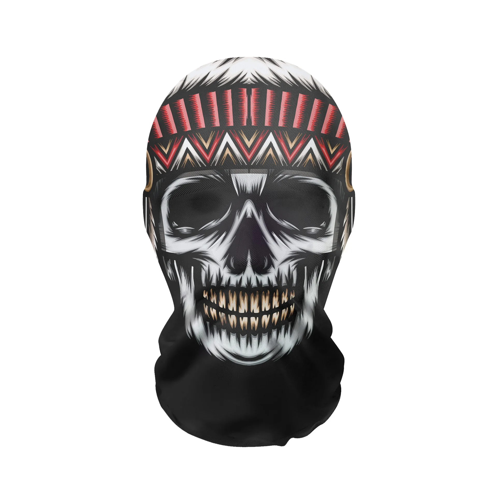 Halloween Headgear Skull Full Face Mask Mesh Balaclava For Men Women Breathable Full Face Cap Funny Party Headwear 5