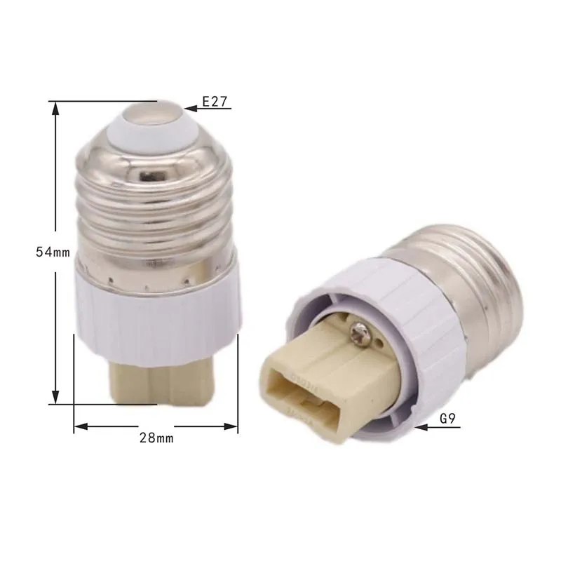 E27 E14 to G9 Ceramic Base Lamp Holder Converter Socket Adapter 1PCS