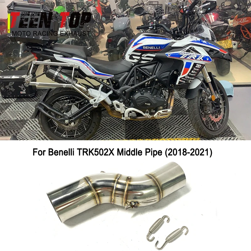 Trk502X Scarico Moto Modifica Tubo Di Collegamento Centrale Fuga Moto Racing Slip-On Modificato Per Benelli Trk 502 X Trk 502X 2018-2021