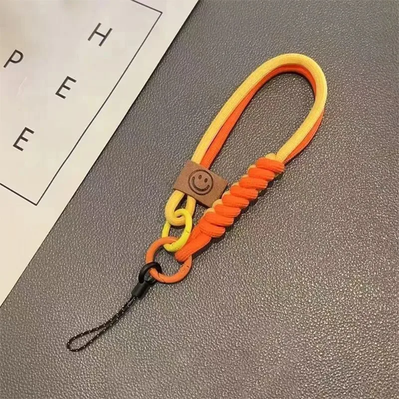 Luxury Braided Wristband Mobile Phone Lanyard with Multifunctional Pendant