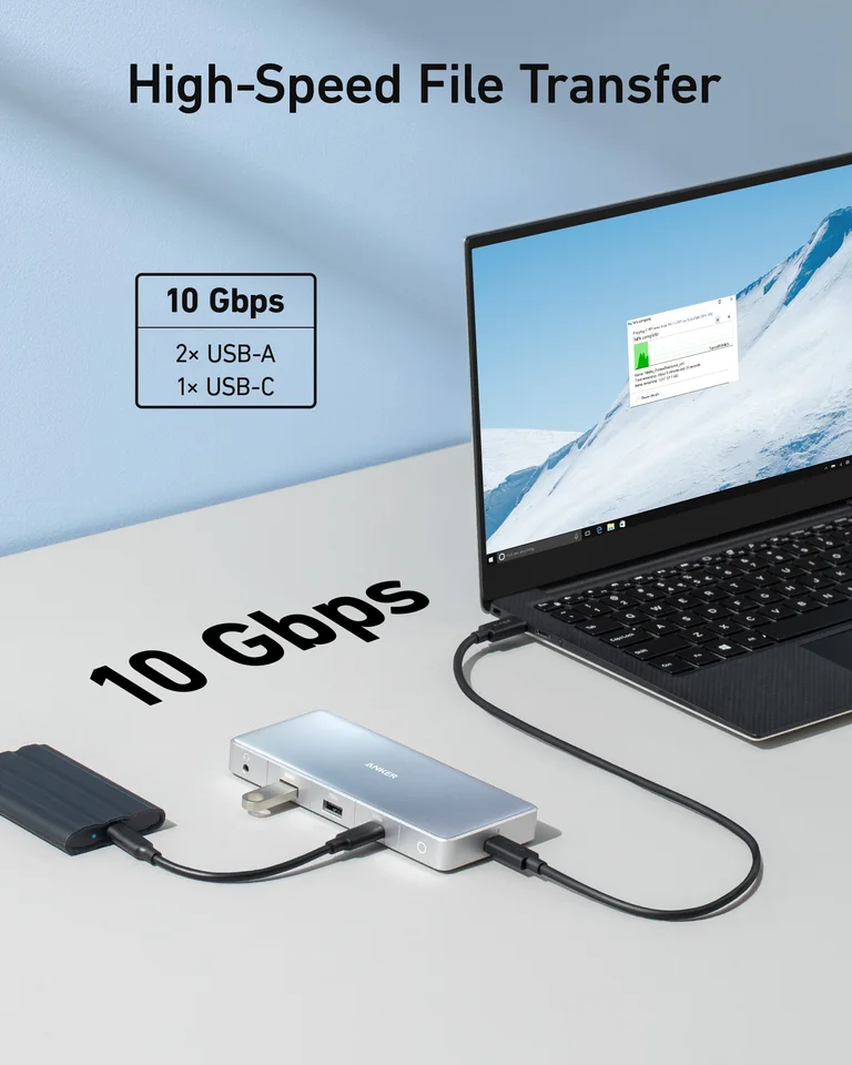 Anker 575 USB-C Hub (12-in-1, Dual HDMI, DP), Triple Display