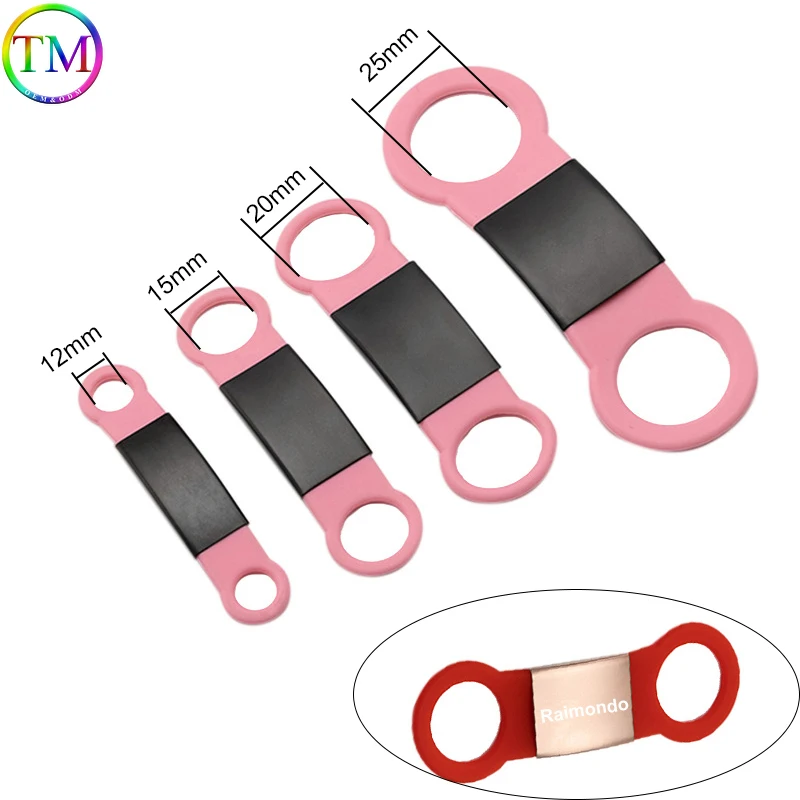 Pet ID Tag Silicone Zinc Alloy Dog Cat Personalized Name Collar Engraved Tags Accessories Name Telephone Number Pet Tags