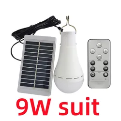 Solar-Powered Waterproof USB Rechargeable Hanging Lantern for Outdoor Camping and Emergencies (9W With remote)
