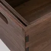Black Walnut Desktop Storage Box Traditional Dovetail Joint Wooden Organizer Solid Wood Home Decor Box for Office or Living Room 4