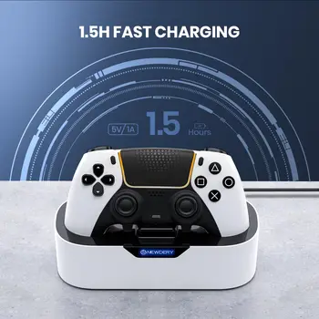 NEWDERY PS5 Single Controller Charging Station For PlayStation 5&DualSense Edge Controller Fast Charger Charging Stand Dock 2
