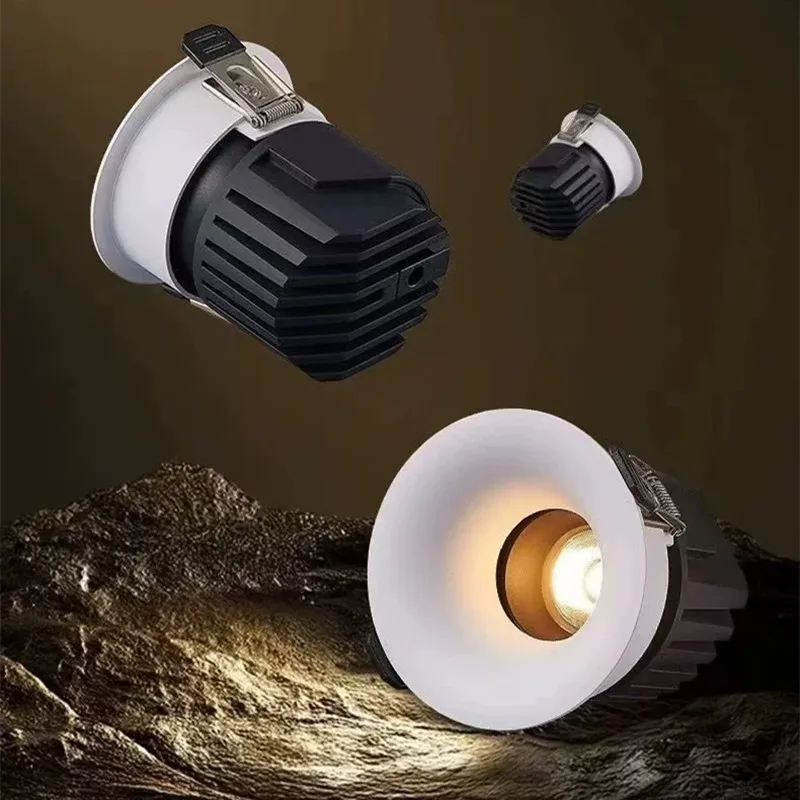 디밍 가능 각도 조절 가능 LED COB 다운라이트 매립형 천장 램프 5W7W/..