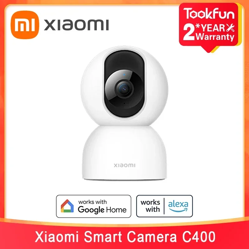 

Global Version Xiaomi Smart Camera C400 360° Rotation 4MP Smart Home WiFi Alexa Google Assistant Night Vision AI Human Detection