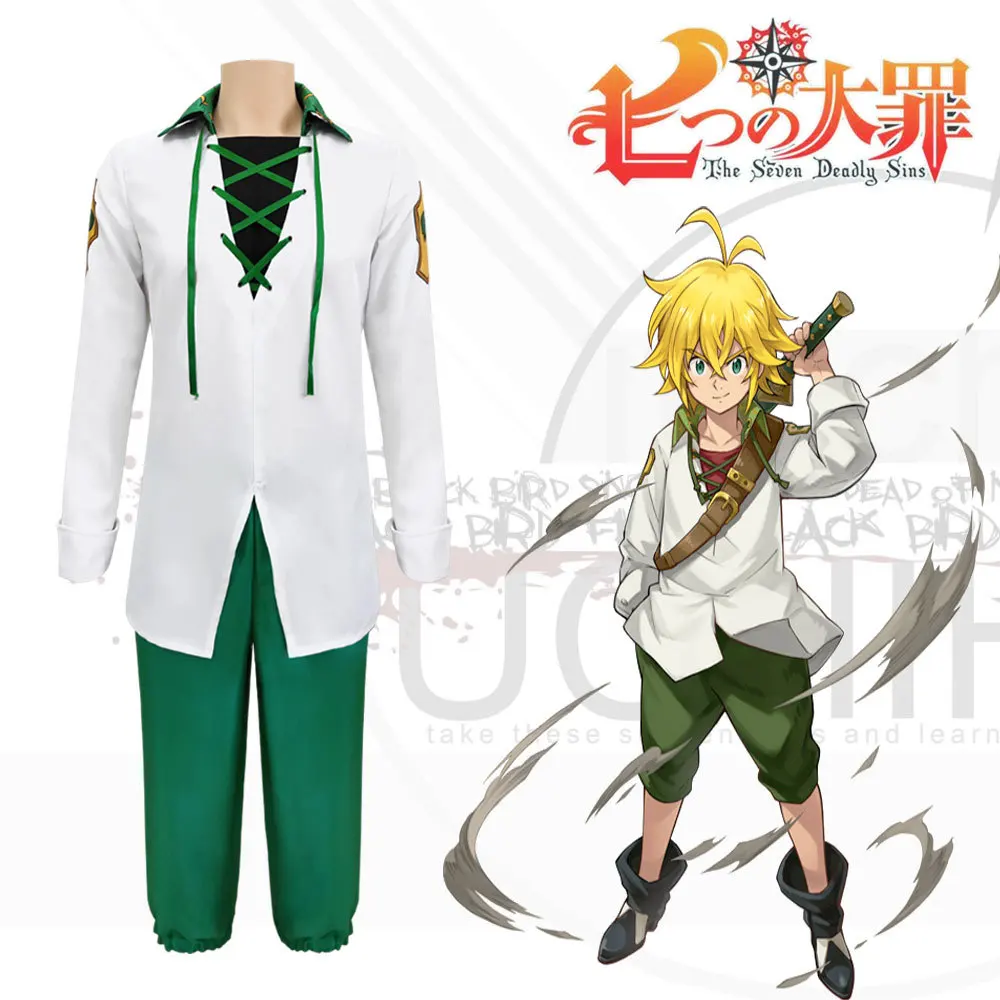 

Meliodas Cosplay Seven Deadly Sins Costume Dragon's Sin of Wrath Nanatsu no Taizai Imashime no Fukkatsu Halloween Clothes Suit