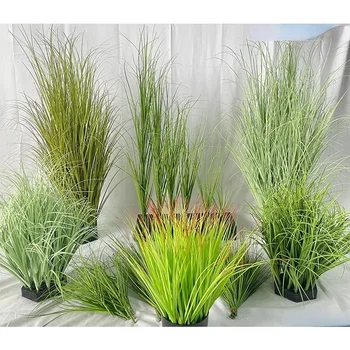 Artificial Grass Bushes Decor 1
