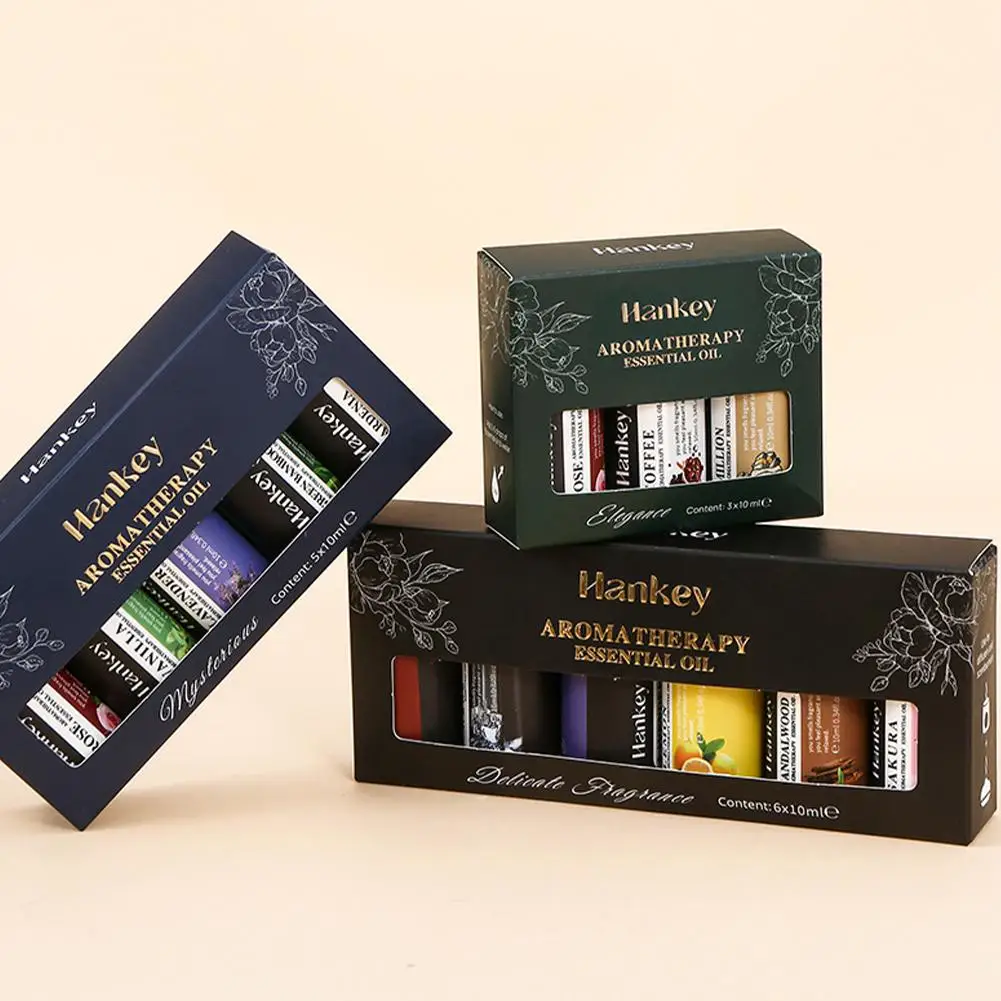 Essential Oil Aromatherapy Gift Box Fresh Long-lasting Floral & Fruity Fragrance Water Solubility Essential Oil For Diffuser