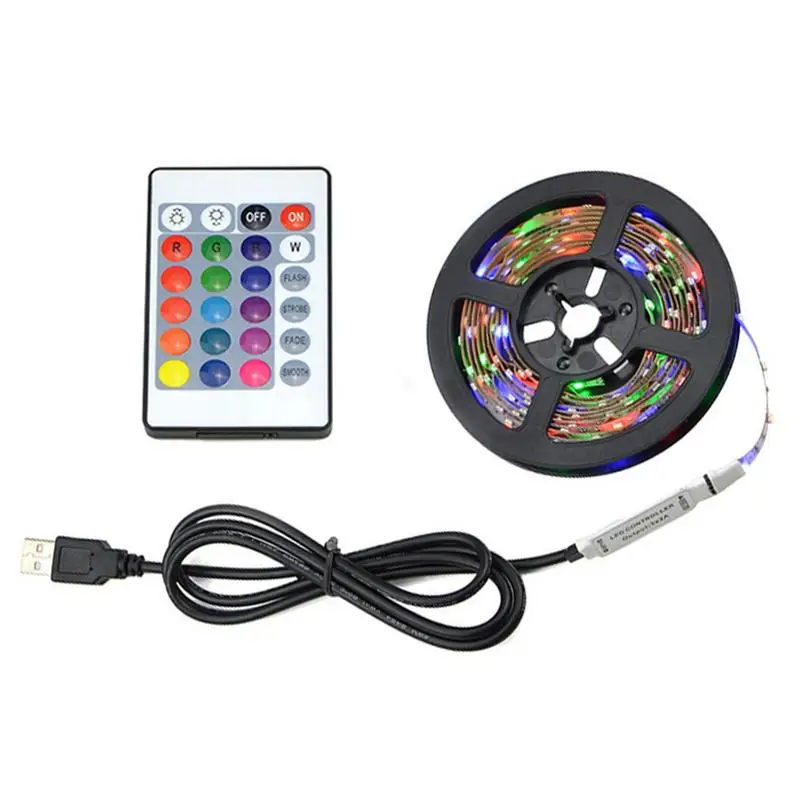 

RGB LED Light Strip Flexible Decorative Lighting Remote Control Bedroom Background TV Decorative Lighting