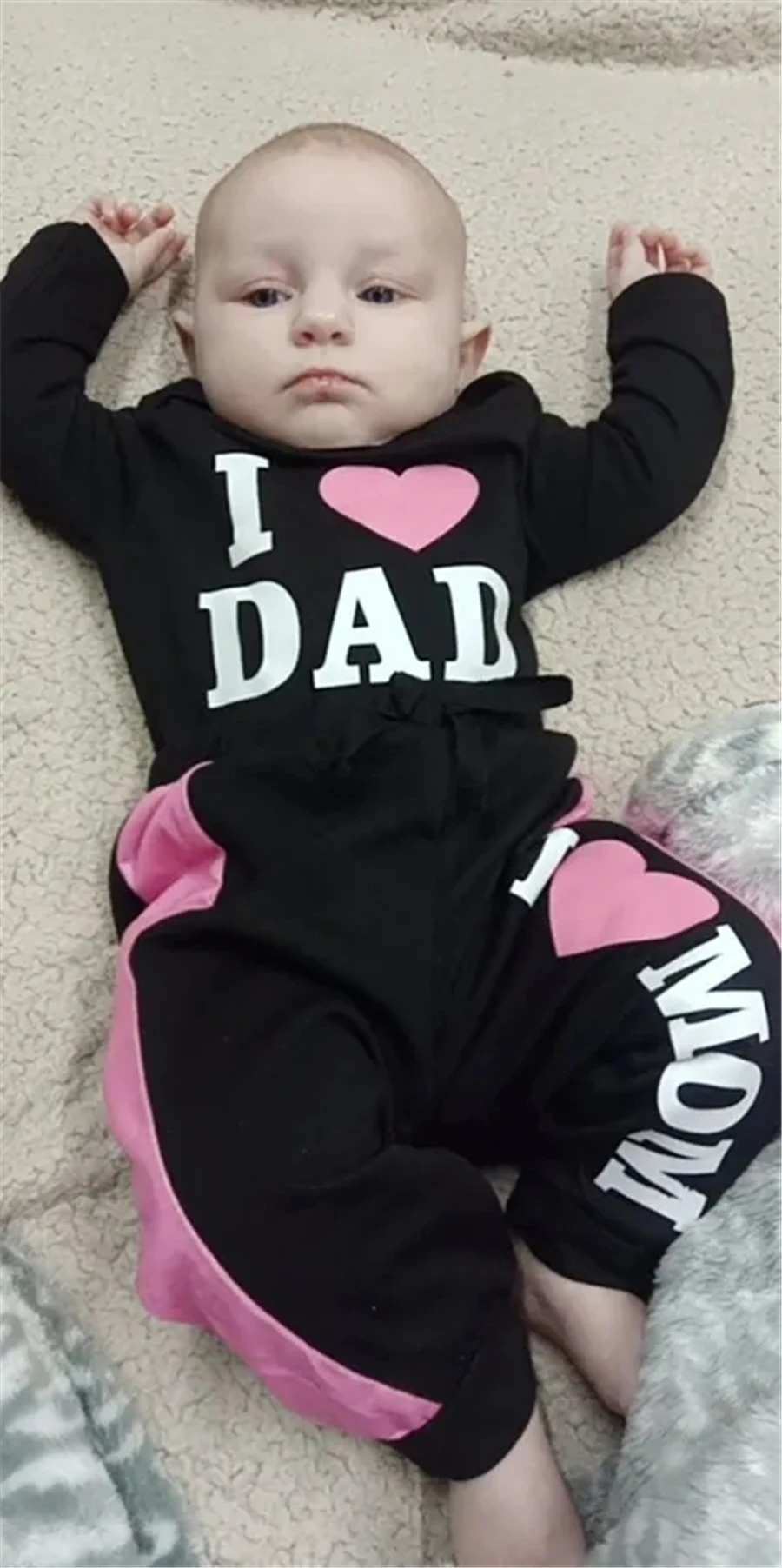 2PCS Baby Girl Bodysuit & Pants Set 6