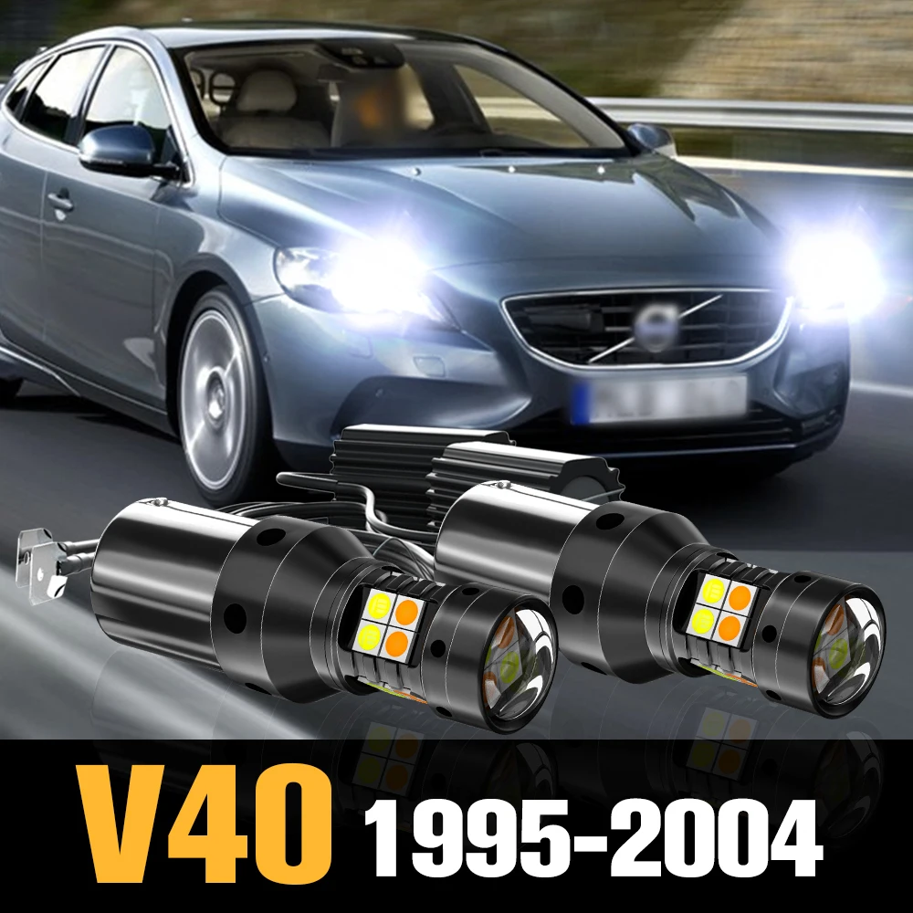 

2x Canbus LED Dual Mode Turn Signal+Daytime Running Light DRL Accessories For Volvo V40 1995-2004 1998 1999 2000 2001 2002 2003