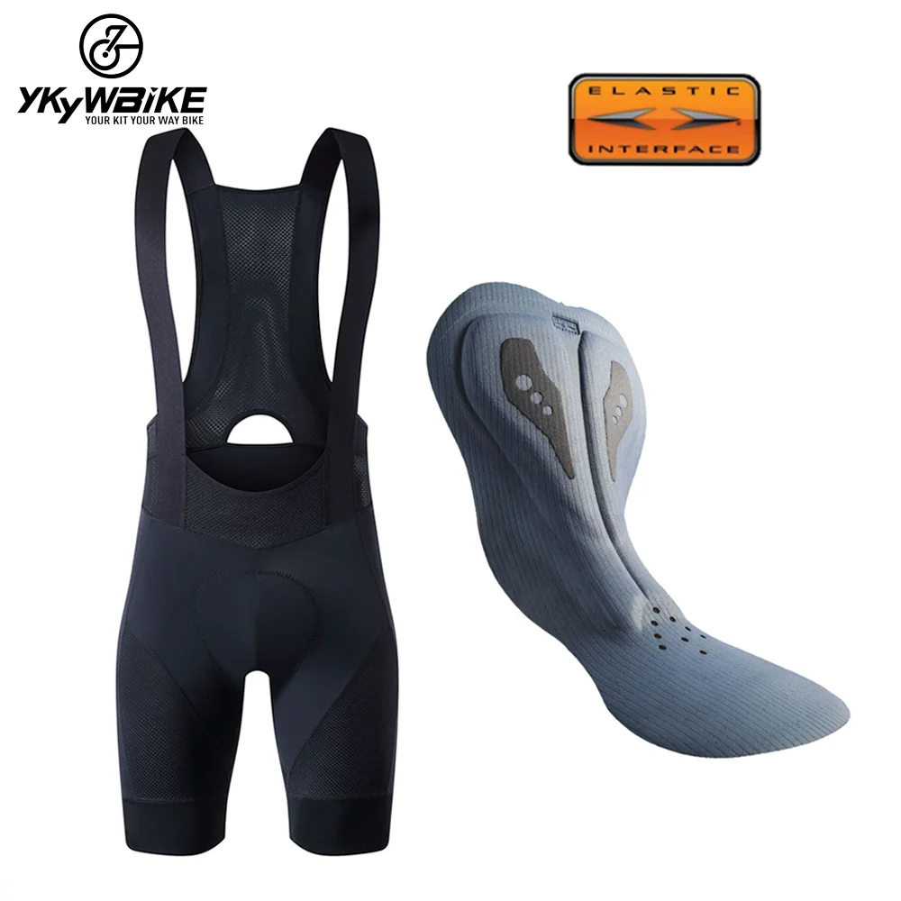 Ykywbike pantalones cortos de para hombre, mallas transpirables bicicleta de montaña y carretera, cortos de carreras de verano, interfaz elástica|Culotte de ciclismo| -