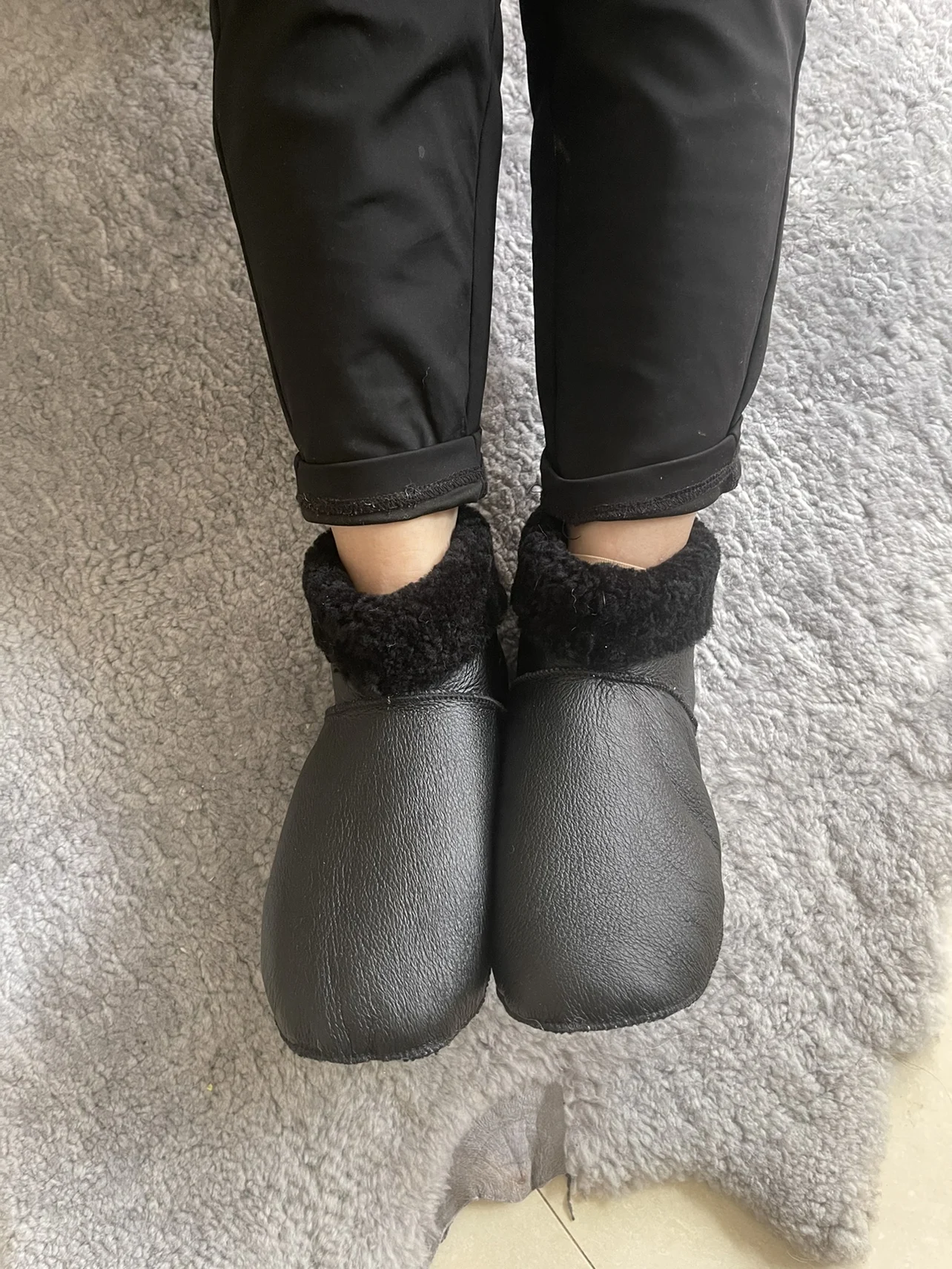 천연 양털 두꺼운 따뜻한 양말, 바닥 양말, 보냉 보관, 아이스 팩토리, 워터 슈즈, 레인 부츠, 양가죽 양말