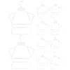 10 Pcs Children's Suit Hanger Kids Hangers Baby Clothes Clothing Support Newborn Plastic 1