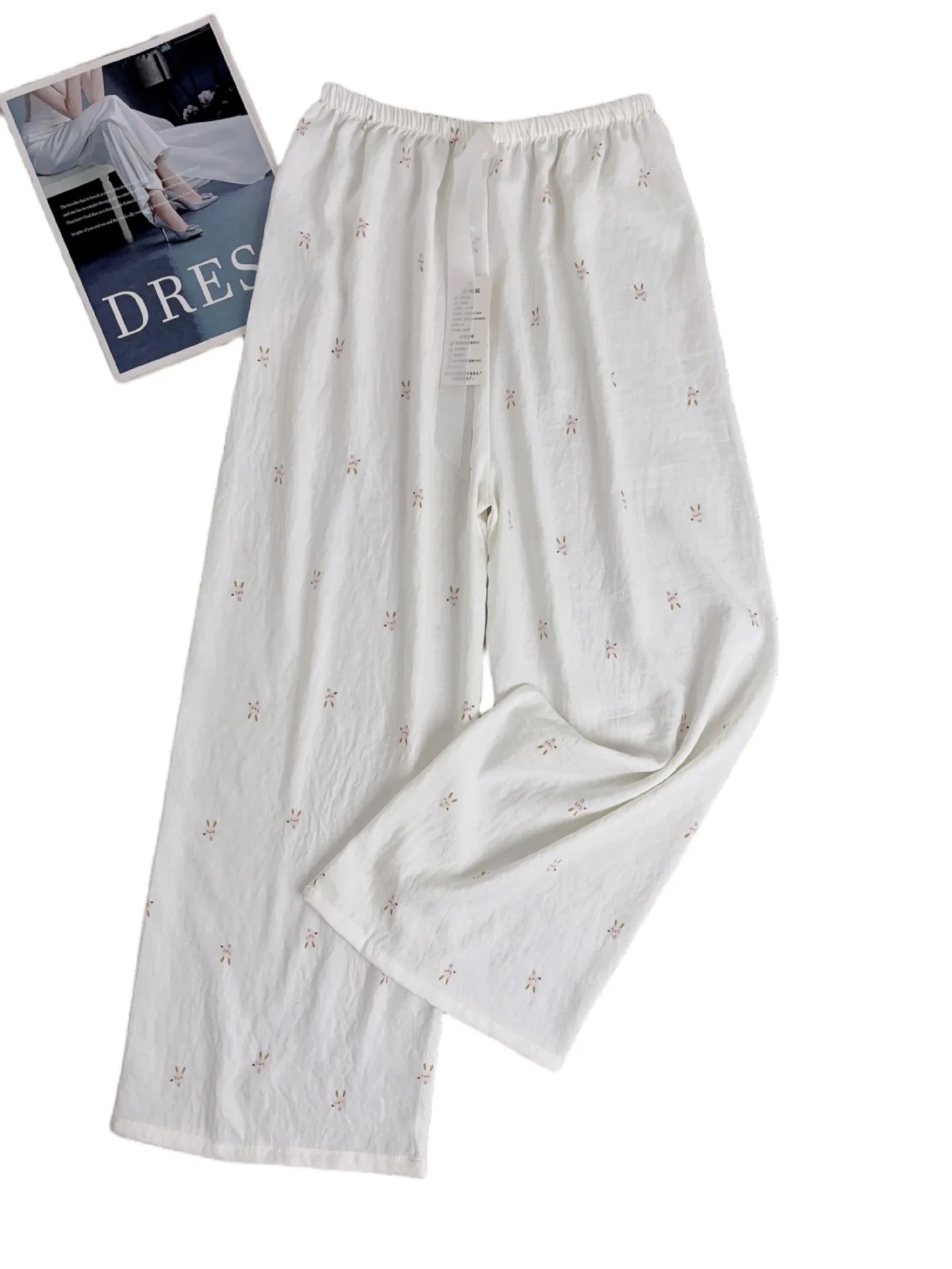 Sommer Pyjamas Hosen Süße Gedruckt Frauen Nachtwäsche Pijama Hose Casual Hause Kleidung Dünne Frühling Herbst Nachtwäsche Hosen – Detail 8