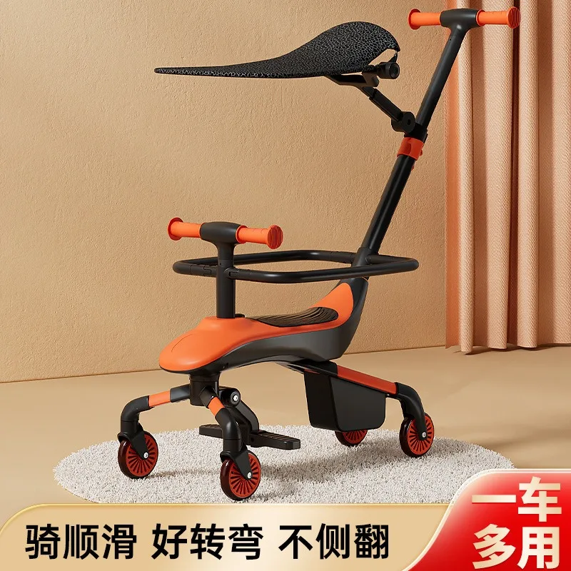 

Baby multi-function gliding trolley can be pushed to glide light travel to liberate mother's hands and baby trolley.