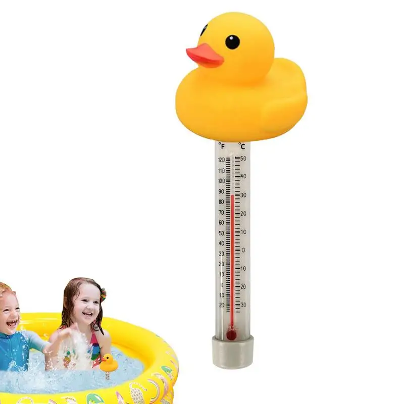 

Pool Duck Thermometer Floating Wireless Pool Thermometer Shatterproof Floating Water Thermometer With Thin Rope For Fish Pond