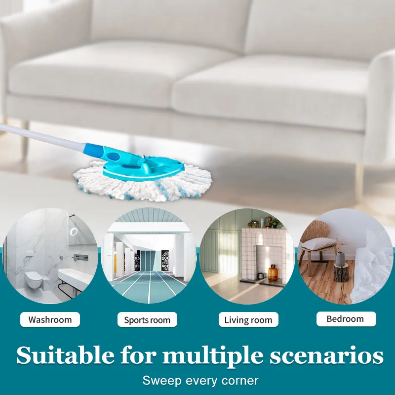 1/3/4PCS Microfiber Replacement Head Hands-free Rotating Mop Cloth for Leifheit Heads Clean Disc Mop Micro Cleaner Pad 4