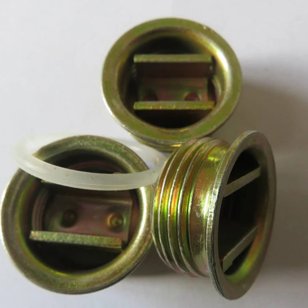 12Pcs Oil Drum Lid Iron Barrel Plug Drum Bung Caps Oil Caps Sealing Cover Water Barrel Cap Material Handling Tools Lifting