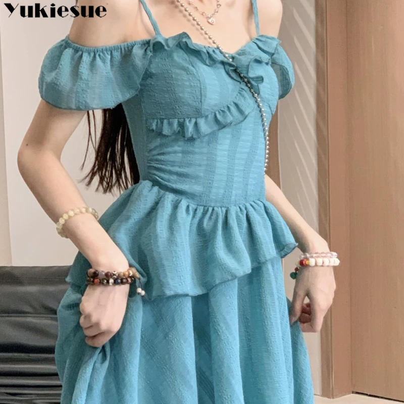 

Summer Sexy Evening Party Vacation Pleated Dresses Chic Vintage Versatile Fashion Elegant Backless Print Slip Dress Female Long
