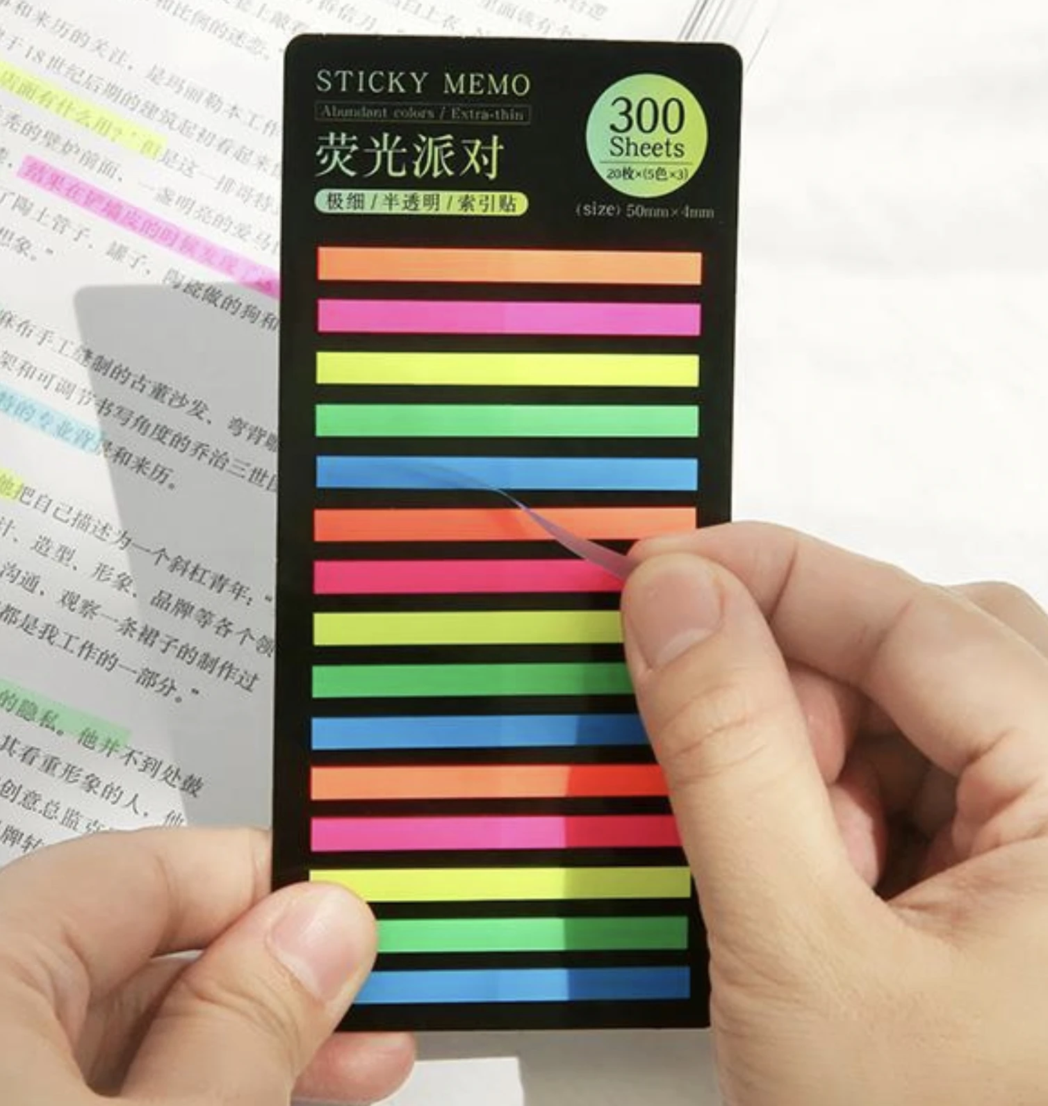 

100 Set Rainbow Color Index Memo
