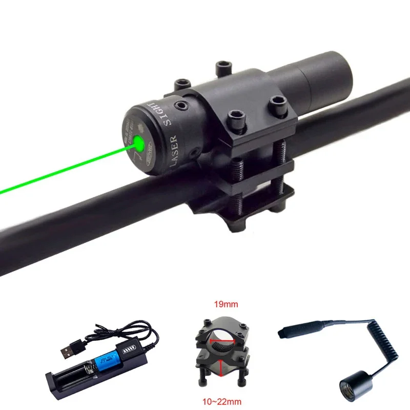 Green Laser Sight AR15 Rifle Metal Sight Sniper Aiming Adjustable Anti-shock Hunting Laser Glock Airsoft Red Dot laser sight