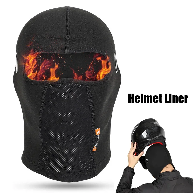 

Winter Balaclava Cycling Face Mask Motorcycle Helmet Liner Bike Riding Headgear Breathable Warm Windproof Sports Headwear Hat