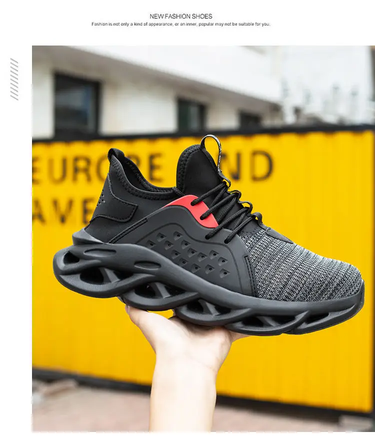 Work Boots for Men Green Mesh Safety Work Sneakers EVA Sport Lightweight Work Shoes Men Safety Breathable Men's Summer Sneakers