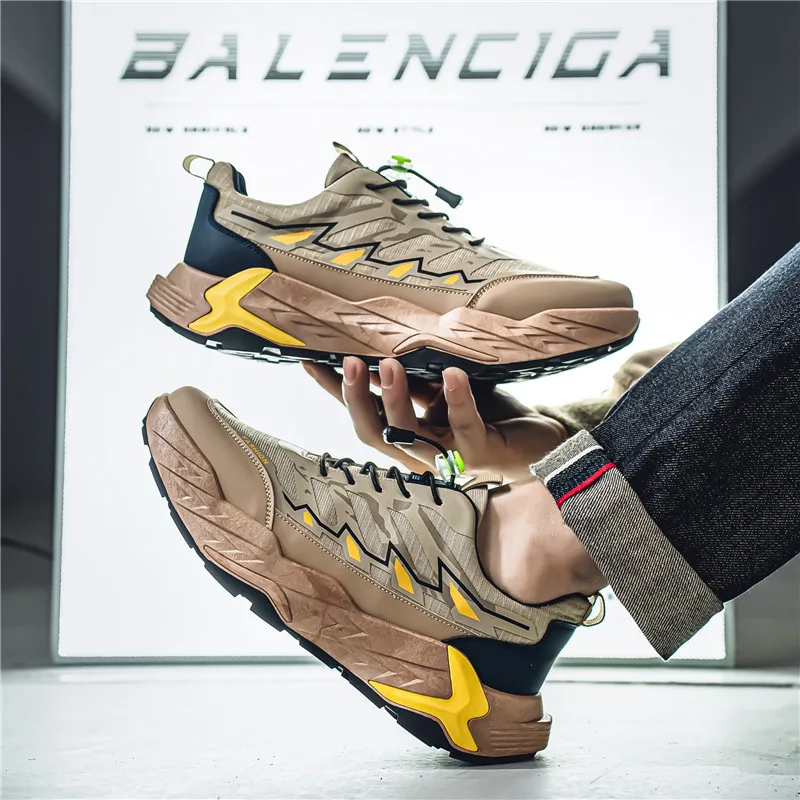 Spring Fashion Green Outdoor Shoes Men's Sneaker 2025 Low-Top Platform Casual Sneakers Man Designer Sports Shoes baskets homme 6