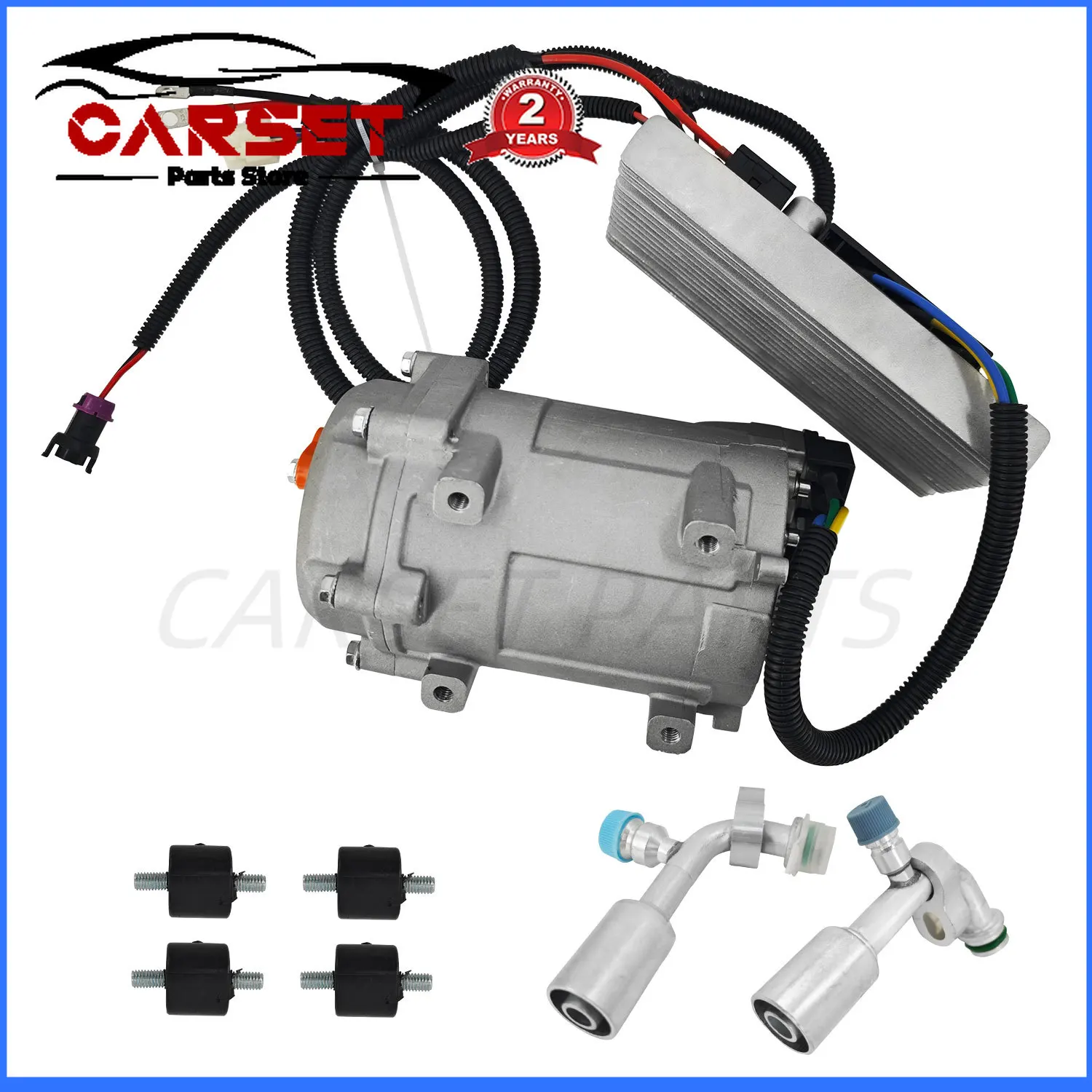 12V Auto Compressor Universal AC Electric Compressor 20cc/r Air ...