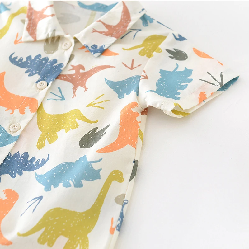 Summer Baby Romper Jumpsuit Cartoon Dinosaur