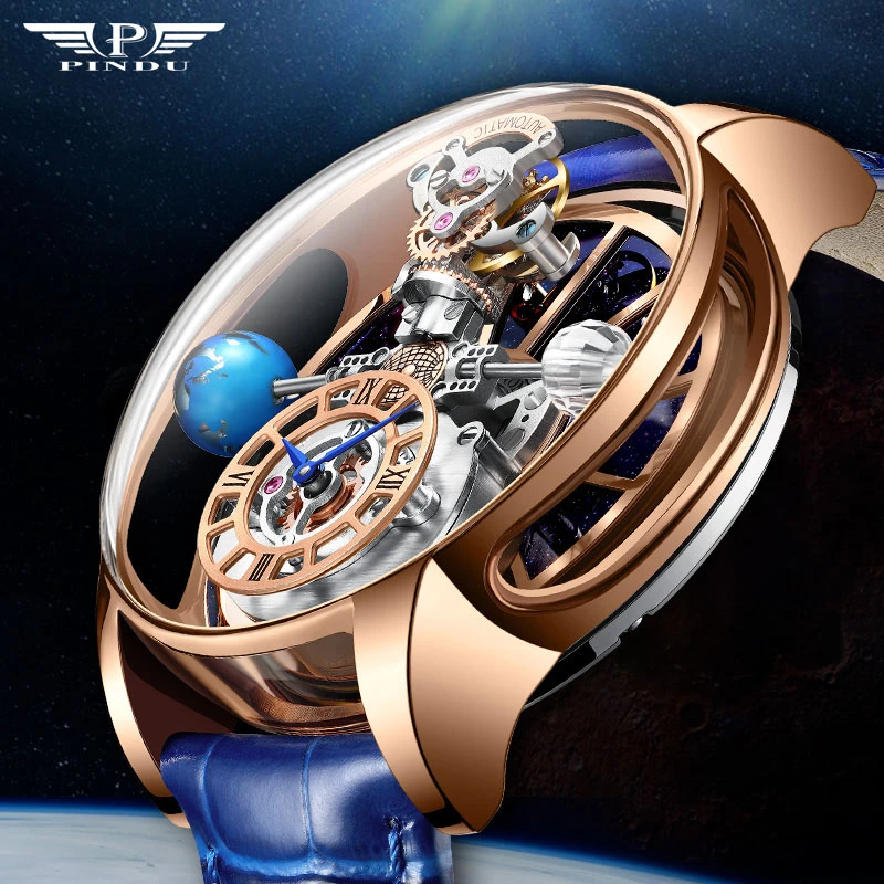 Pindu Celestial Body Series "sky" Quartz Watch Man For Men Waterproof