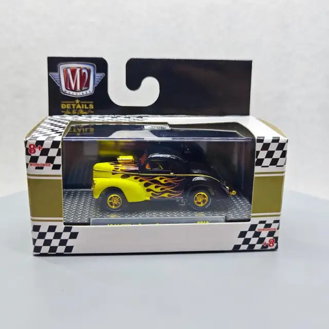 1941 Willys Coupe Gasser ミニカー 1941 Willys Coupe Gasser Muscle Machine 1:64 Scale