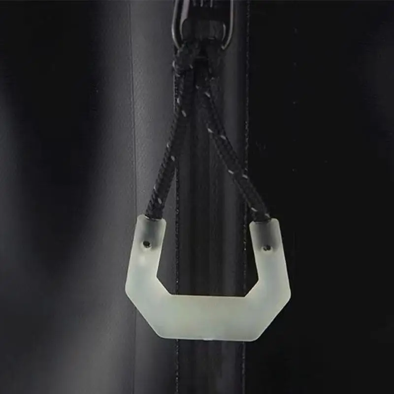 10Pc Luminous Zipper Pull Rope Glow In The Dark Zipper Head Anti-lost Backpack Clothes Jackets Slider DIY Repair Kit Sewing Tool zipper puller
