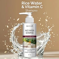 Shampoing à l'Eau de Riz à la Biotine et Kératine - Lissage et Renforcement, Fraîcheur Citronnée, Cheveux Longs et Résistants, Soin Hivernal 5
