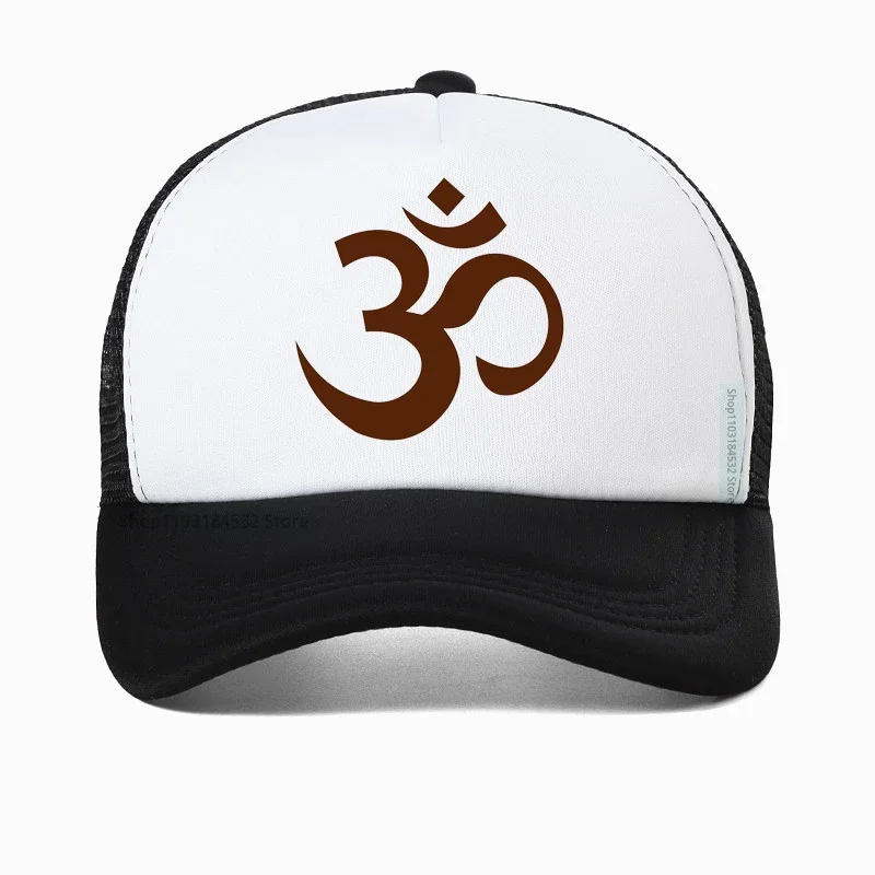 

Charm OM Symbol hat for women Summer Visor cap Women Men Lucky om Baseball Cap AUM OM Ohm Hindu Buddhist Hinduism Yoga hats