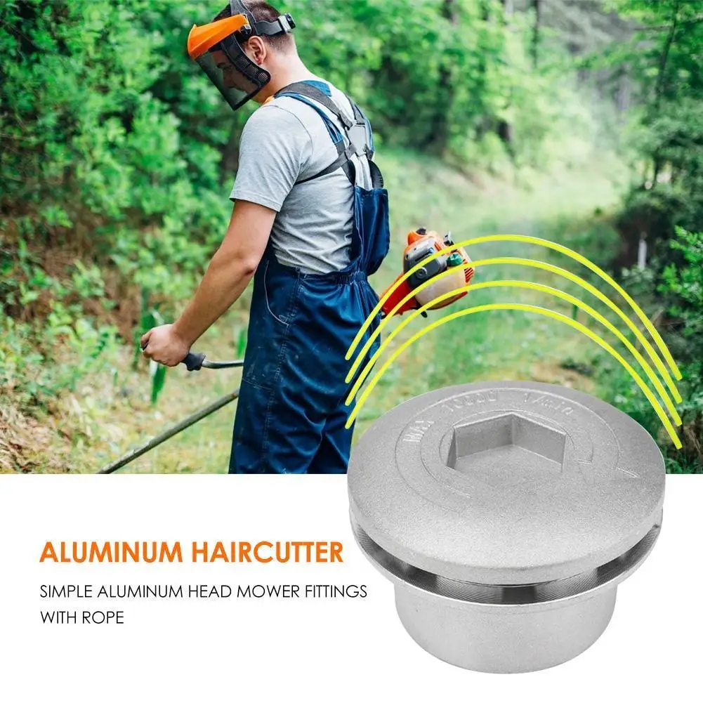 Aluminum Line Trimmer Head Grass Brush Cutter Accessory Replacement Parts for Lawn Mower grass trimmer head aluminum trimmer head