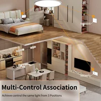 BSEED  Wifi 1/2/3Gang Smart Touch Switches 1/2/3Way Wall Light Switches Tuya Smart Life App Control Plus Sockets EU Standard - Image 2