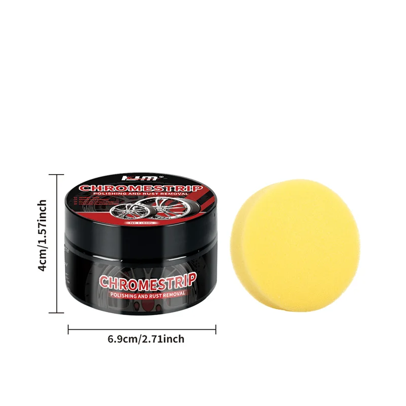 Wheel Hub Scratch Repair Cream Chrome Trip Alloy Rust Remover & Polish for Car Tires Restores Metallic Finish Easy wheel repair kit wheel rim repair paste wheel hub paste