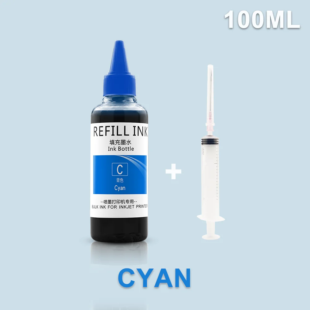 Universal Dye Ink Refill Kit For Epson Canon HP Brother Inkjet Printer Ink Refill 100ML dye ink kit ink refill kit dye ink refill inkjet printer ink