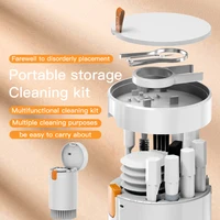 USLION 5/20/21 in 1 Cleaner Kit with Storage Box for PC Tablet Camera Phone Keycap Puller Earphone Cleaning Tools for Airpods 1