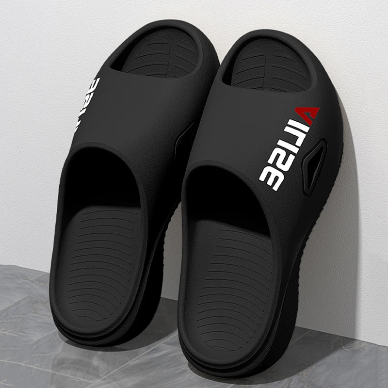 Sport Thick Bottom Slippers Women Men Outdoor Anti-Slip Beach Sandals Woman Summer Plus Size Soft Bottom Home Slides 36-45
