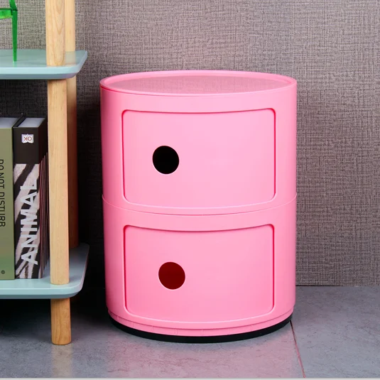 Nordic bedside table white plastic creative small cabinet modern Mini simple circular storage side cabinet night stand 6 Nordic bedside table white plastic creative small cabinet modern Mini simple circular storage side cabinet night stand 6