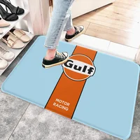 Gulf Racing Car Entrance Door Mat Washable Non-Slip Living Room Sofa Chairs Area Mat Kitchen Welcome Doormat 1