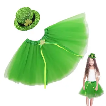 Girls' St. Patrick’s Green Tutu Skirt 1
