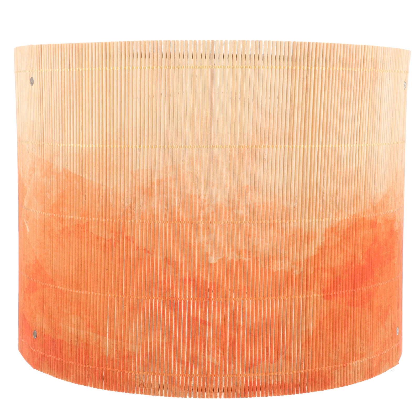 

Gradient Bamboo Lamp Shades E27 Chandelier Lampshade Vintage Drum Lamp Shade European Light Cover Decorative Lamp Shade Pendant