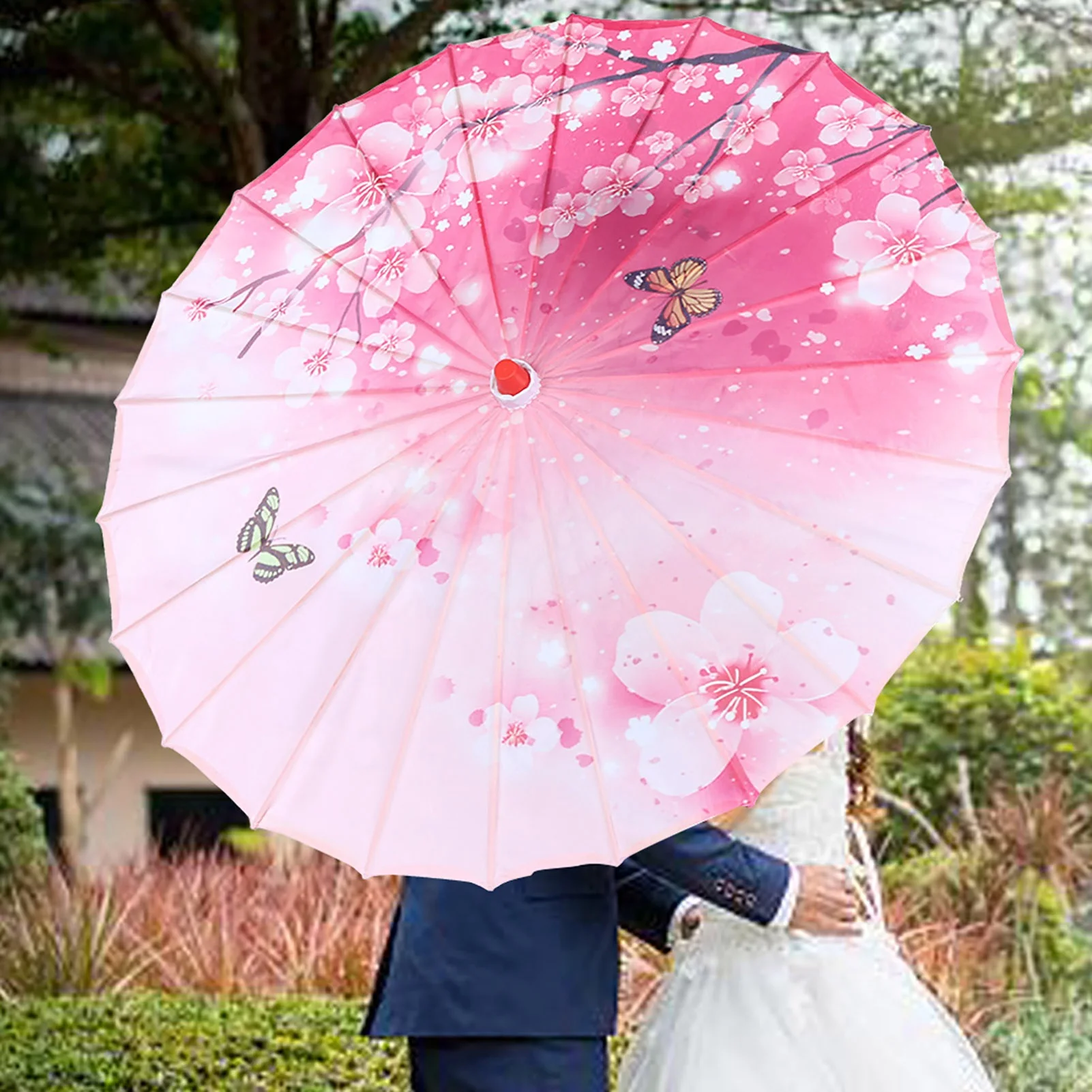 Windproof Umbrella Fabric Umbrella Parasol Umbrella Rainproof Women Windproof Chinese Classical Dance