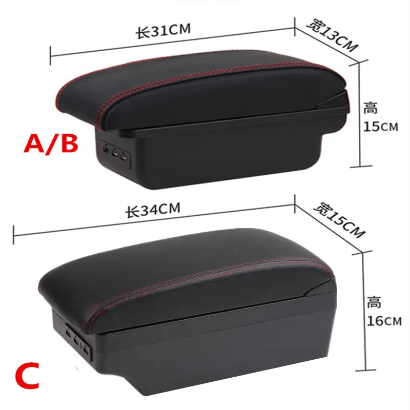 Toyota Yaris Vitz Hatchback 용 팔걸이 상자 1998 1999 2000 2001 2002 2003 2004 2005 자동차 중앙 보관 팔걸이 USB 액세서리
